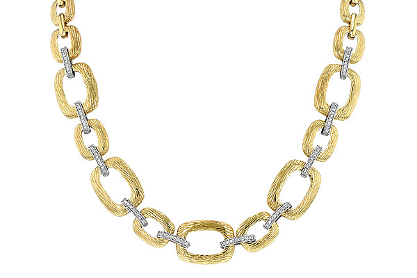 H052-46074: NECKLACE .48 TW (17 INCHES)