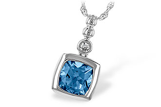 B235-23311: NECK 1.45 BLUE TOPAZ 1.49 TGW