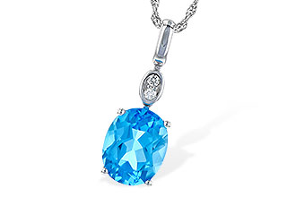 G236-16993: NECK 2.84 BLUE TOPAZ 2.87 TGW (10x8MM BT)