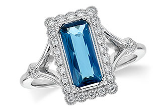 H236-15165: LDS RG 1.58 LONDON BLUE TOPAZ 1.75 TGW