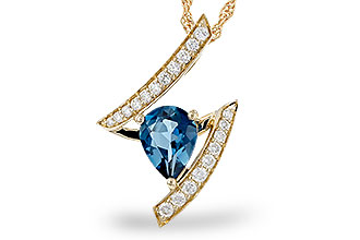 H320-65120: NECK 1.04 LONDON BLUE TOPAZ 1.23 TGW (8x6MM)